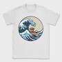 Great Wave With Meeple Surf, Tricou Barbati (Unisex)