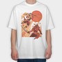 Unicorn Samurai Warriors, Tricou Oversize Barbati (Unisex)