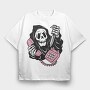 Grim Reaper Phone The, Tricou Oversize Barbati (Unisex)