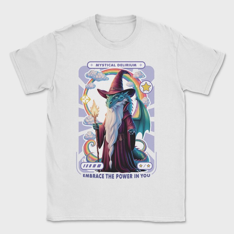 Mystical Delirium Wizard, Tricou Barbati (Unisex)