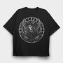 Valkyrie Tribal, Tricou Oversize Barbati (Unisex)