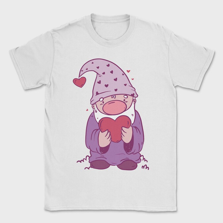 Valentines Day Gnome, Tricou Barbati (Unisex)