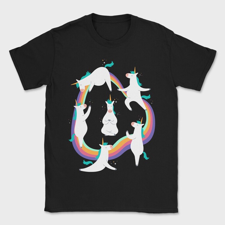 Unicorn Yoga, Tricou Barbati (Unisex)