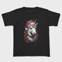 Unicorn With Christmas Hat, Tricou Copii