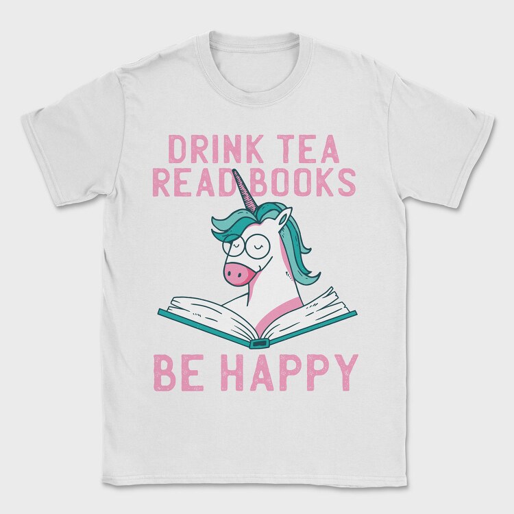 Unicorn Reading, Tricou Barbati (Unisex)