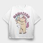 Unicorn Mother And Baby Mamacorn, Tricou Oversize Barbati (Unisex)