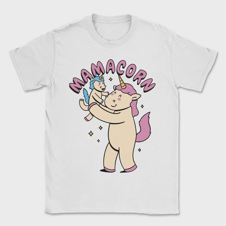 Unicorn Mother And Baby Mamacorn, Tricou Barbati (Unisex)