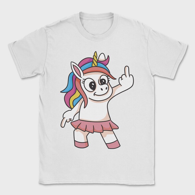 Unicorn Finger Gesture, Tricou Barbati (Unisex)