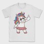 Unicorn Finger Gesture, Tricou Barbati (Unisex)