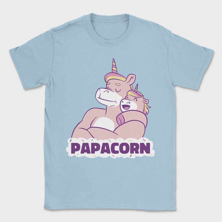 Unicorn Daddy And Baby Papacorn, Tricou Barbati (Unisex)