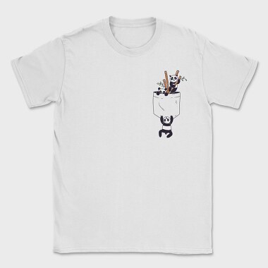 Pocket Pandas, Tricou Barbati (Unisex)