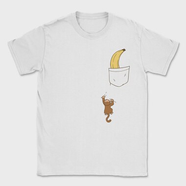 Pocket Monkey Banana, Tricou Barbati (Unisex)