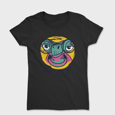 Turtle Animal With Glasses Smart Ass Hell, Tricou Femei