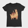 Sloth Riding Llama Sleeping, Tricou Femei