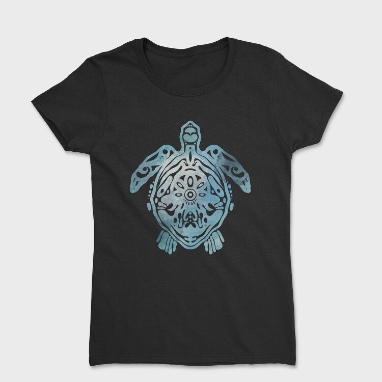 Turtle Animal Cut Out, Tricou Femei