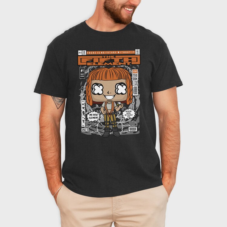 Futuristic Pop Art Girl, Tricou Barbati (Unisex)