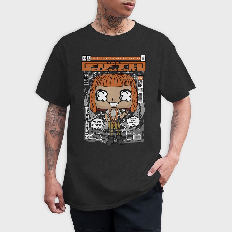 Futuristic Pop Art Girl, Tricou Barbati (Unisex)