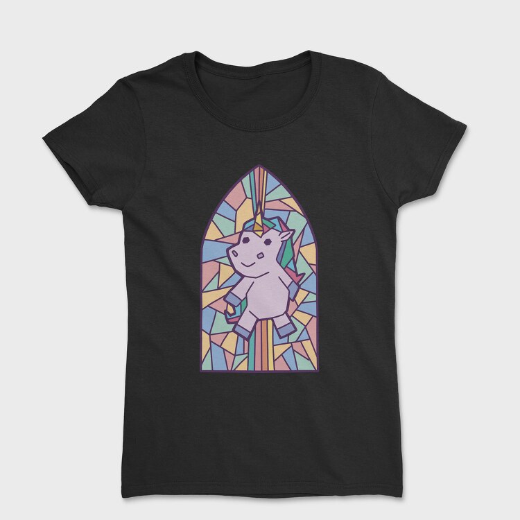 Unicorn Church Window, Tricou Femei