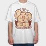 Awesome Liquid Patience Koala, Tricou Oversize Barbati (Unisex)