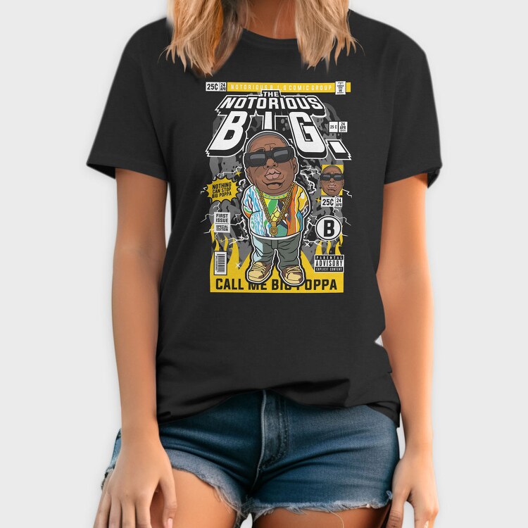 Notorious Big Poppa, Tricou Barbati (Unisex)