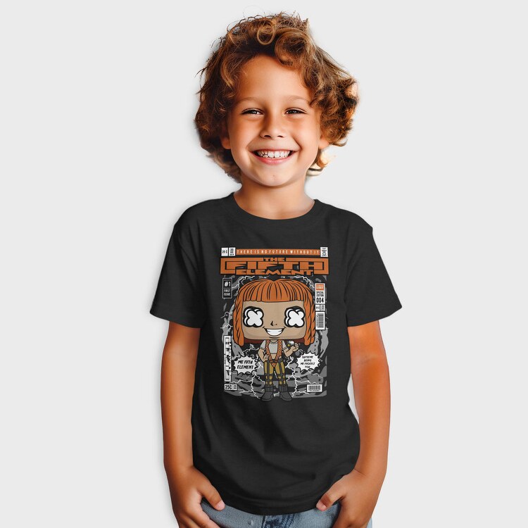 Futuristic Pop Art Girl, Tricou Copii