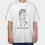 Unicorn Angry Mood, Tricou Oversize Barbati (Unisex)