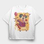 Unicorn Clown Halloween 01, Tricou Oversize Barbati (Unisex)