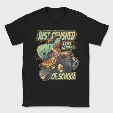 Awesome T Rex Monster Truck Dino School, Tricou Barbati (Unisex)