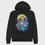 Umbrella Anime Girl, Hanorac Oversize Barbati (Unisex)
