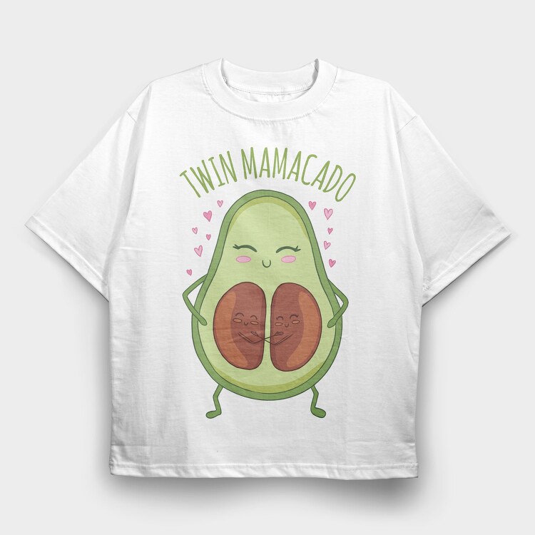 Twin Mamacado, Tricou Oversize Barbati (Unisex)