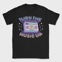 Turn The Music Up Vaporwave Radio, Tricou Barbati (Unisex)