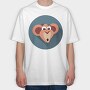 Mousey Smile, Tricou Oversize Barbati (Unisex)