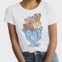 Cute Cats Ice Cream Bowl, Tricou Femei