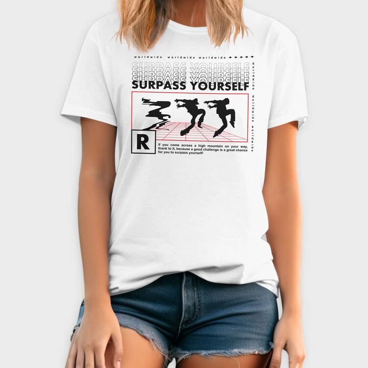 Surpass Yourself 1, Tricou Barbati (Unisex)