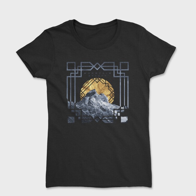 Mountain Landscape Art Deco Tote, Tricou Femei