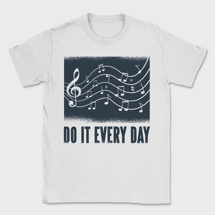 Music Text, Tricou Barbati (Unisex)