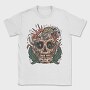 Mushroom Skull Flora, Tricou Barbati (Unisex)