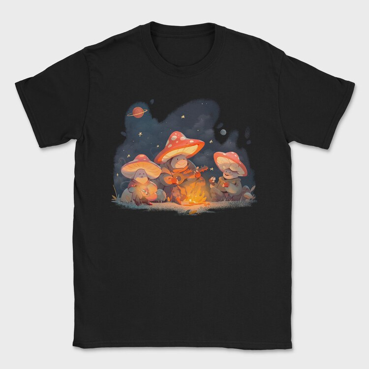 Mushroom Camping Fantasy, Tricou Barbati (Unisex)
