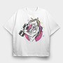 Muscular Unicorn Fit, Tricou Oversize Barbati (Unisex)