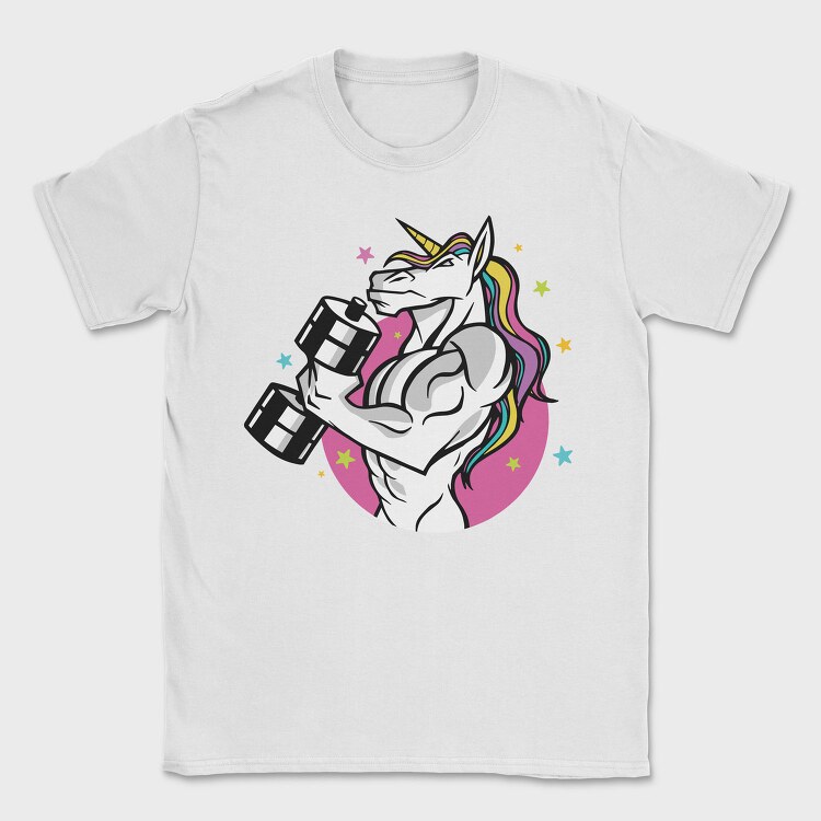 Muscular Unicorn Fit, Tricou Barbati (Unisex)