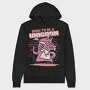 Mouse With Unicorn Horn And Wings, Hanorac Oversize Barbati (Unisex)