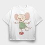 Mouse Dance Party, Tricou Oversize Barbati (Unisex)