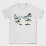 Mountain Lake Watercolor Skyland, Tricou Barbati (Unisex)