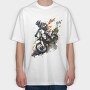 Motocross Watercolor, Tricou Oversize Barbati (Unisex)