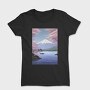 Mount Fuji Japanese Landscape Poster, Tricou Femei