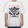 Mountain Explorer Explore, Tricou Oversize Barbati (Unisex)