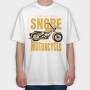Motorcycle Dream Quote, Tricou Oversize Barbati (Unisex)