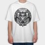 Sloth Mandala, Tricou Oversize Barbati (Unisex)