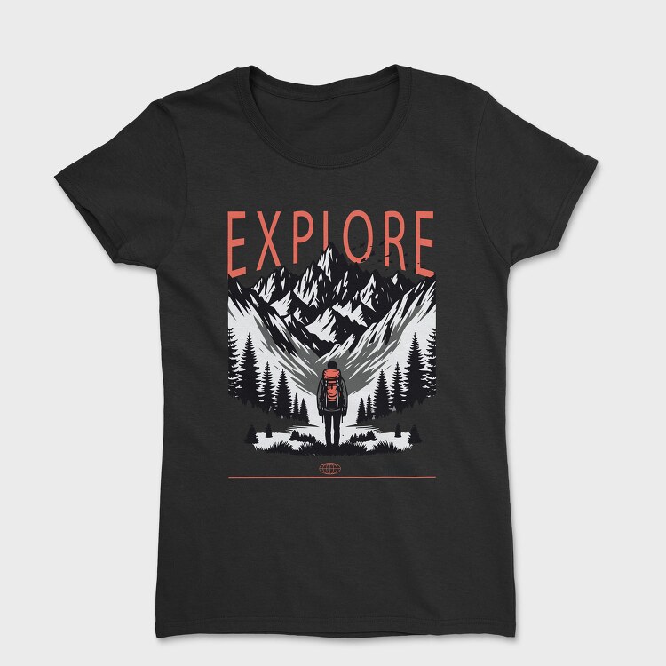 Mountain Explorer Explore, Tricou Femei