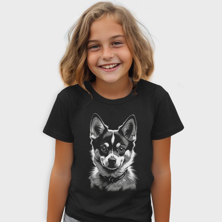 Kleekai Dog Monochrome, Tricou Copii